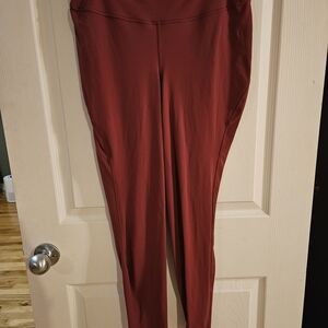 EUC Lululemon Athletica Red Leggings High-Waisted